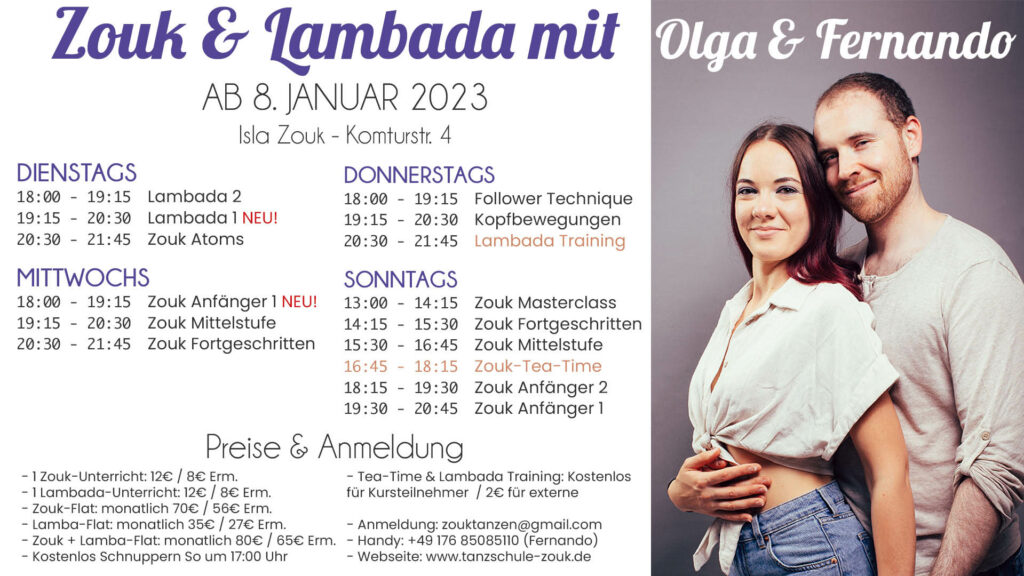 Zouk & Lambadakurs in Bremen 2023